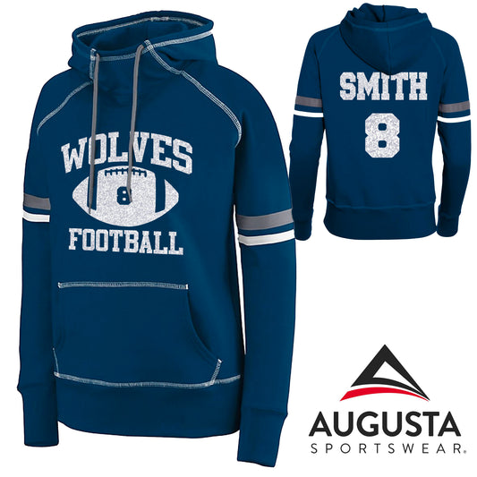 Glitter Football Augusta Sportswear - Women's Spry Hoodie - 5440