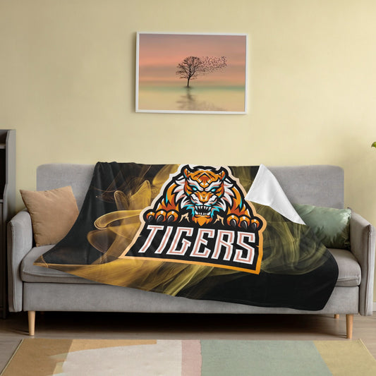Tigers Mascot Blanket Ultra-Soft Micro Fleece Blanket 50"x40"
