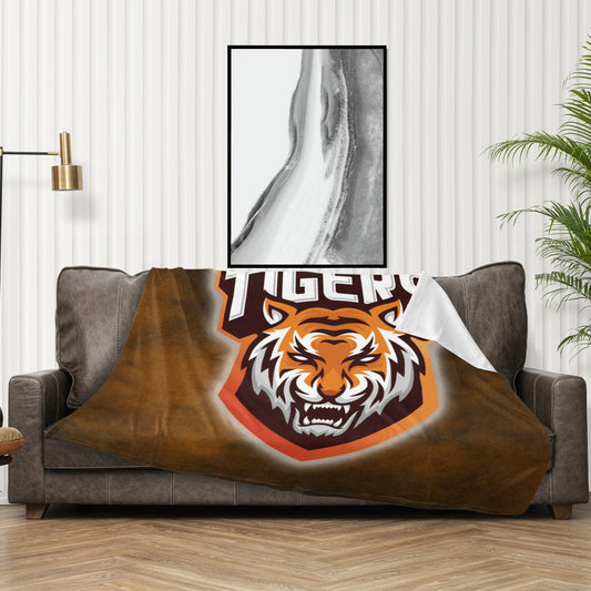 Tigers Mascot Blanket Ultra-Soft Micro Fleece Blanket 60"x50"