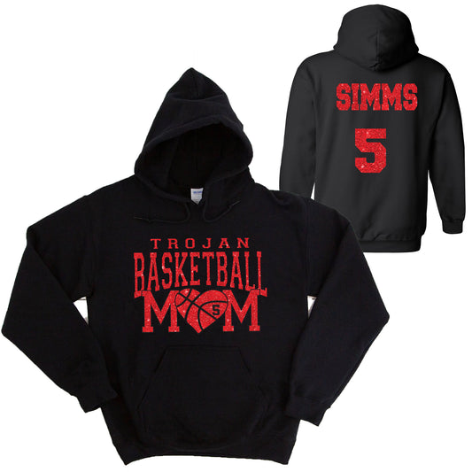 Custom Personalized Basketball Mom Women's Unisex Heavy Blend Cotton Hooded Sweatshirt - 3.18500
