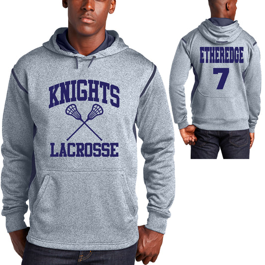 Custom Sport-Tek Lacrosse Tech Fleece Colorblock Hooded Sweatshirt - 3.F246