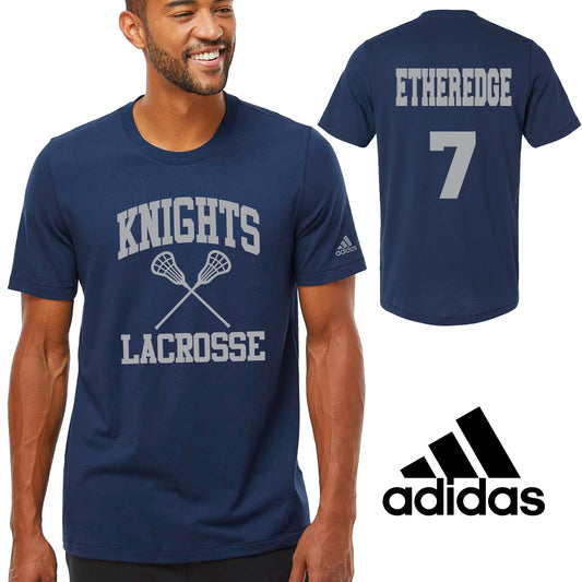 Custom Adidas Lacrosse Blended Tee Shirt - 3.A556