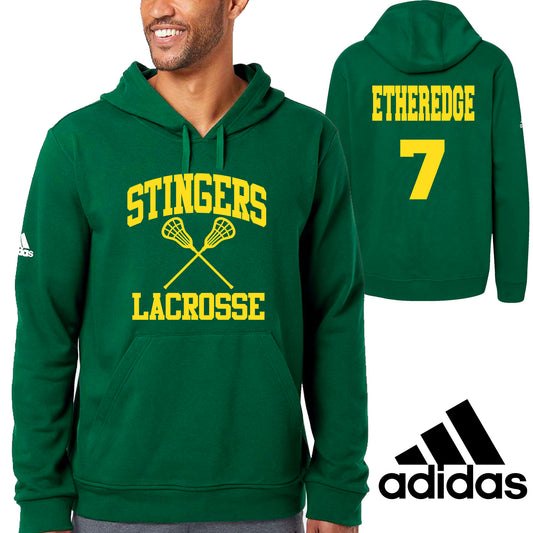 Custom Adidas Lacrosse Fleece Hooded Sweatshirt - 3.F246