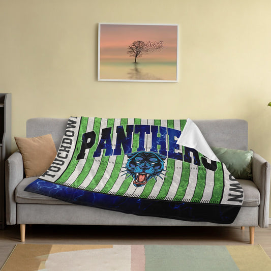 Panthers Football Blanket Ultra-Soft Micro Fleece Blanket 50"x40"